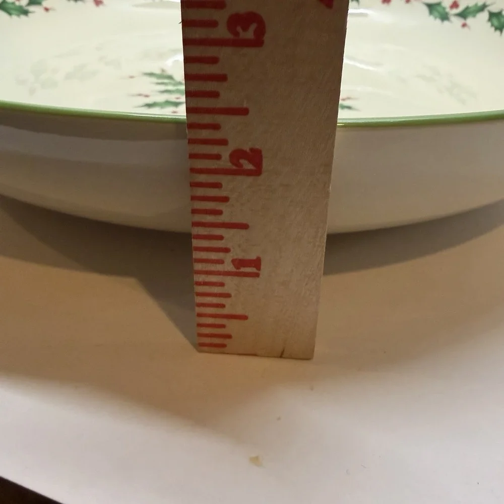 Lenox Holiday Holly and Berries Large Serving‎ Dish - 2